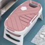 Extra large folding Bathtub - Pink with cover 1.4M