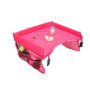 Folding seat and table for children - Rose red