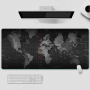 Gamingowa podkładka pod myszkę i klawiaturę dla graczy RGB LED 40x90cm - Mapa Świata