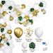 Girlanda balonowa 90 szt – złoto biała + liście