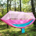 Hammock with mosquito net - blue-pink (TR)