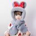 Hat and scarf in one-grey- Suitable for ages one to eight (31)