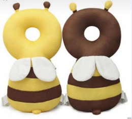 Head protective pillow for baby - honey bee