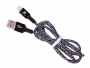 HF-1024 - Cable USB Nylon HALOFUTURE iPhone 5/ 5S/ 6/ 6S/ 7/ 8 - grey