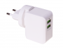 HF-1211 - Adapter Charger Double USB HALOFUTURE HZ-059 - white