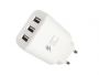HF-217 - Adapter Fast Charger 3xUSB - white