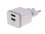 HF-34 - Adapter charger HEDO 2xUSB 2.4A - white