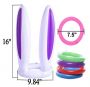 Inflatable rabbit PVC game hat with 4 ring