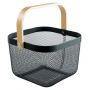 Iron Mesh Nordic mini basket - black