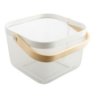 Iron Mesh Nordic mini basket - white