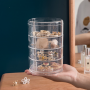 Jewelry storage Box 4 layer - transparent