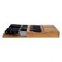Kiitchen Knife 12-Slot Organizer Rack Bamboo - HY1501