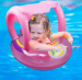 Koło do pływania / Ponton z daszkiem dla dzieci - różowe
