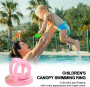Koło do pływania / Ponton z daszkiem dla dzieci - różowe