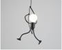 Lampa sufitowa Loft - czarna, ludzik Humanoid LED typ. I