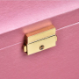 Leather three-layer jewelry storage box 17,5*14*13cm - pink