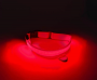 LED Dog Collar Night Flash Nylon Red L