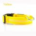 LED Dog Collar Night Flash Nylon Yellow S