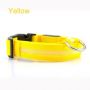 LED Dog Collar Night Flash Nylon Yellow XS
