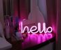 LED neon light Propose decorate light - hello (pink/wram white/red)