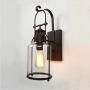 Loft industrial vintage wall lamp- black(without bulb)