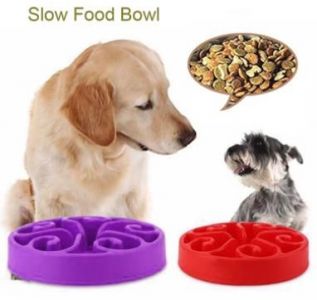 Miska spowalniająca jedzenie dla psa, kota - fioletowa