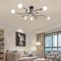 Modern LED Ceiling Chandelier 6 bulbs- Gold(without bulb)