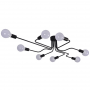 Modern LED Ceiling Chandelier 8 bulbs- black(without bulb)