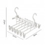 Multi-layer clamp clothes hanger