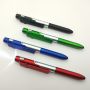 Multifunctional capacitive stylus pen with LED light - black