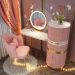 Nordic dressing table 120cm-type2- Pink
