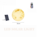 Nowoczesna lampa ogrodowa solarna kula księżyc - D 30cm (szara)
