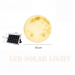 Nowoczesna lampa ogrodowa solarna kula księżyc - D 60 cm (szara)