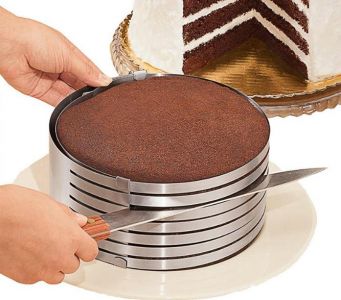 Obręcz do warstwowego cięcia ciasta, biszkoptu, tortu mała