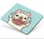 Office mouse pad 210*260*3 - Happy bulldog