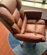 Office premium chair with footrest- Brown