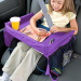 Organizer / stolik podróżny dla dzieci do samochodu - fioletowy