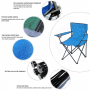 Outdoor portable folding chair- blue