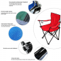 Outdoor portable folding chair- red