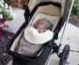 Outdoor warm baby knitting stroller sleeping bag - Pink