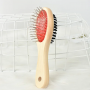 Pets wooden comb Double side straight comb - Size:L