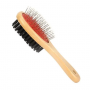 Pets wooden comb Double side straight comb - Size:M