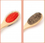 Pets wooden comb Double side straight comb - Size:S
