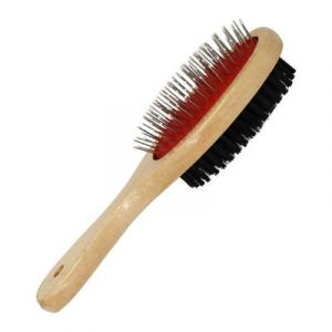 Pets wooden comb Double side straight comb - Size:S