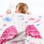 Photo blanket Keep the Moment - Pink wings