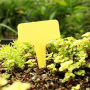 Plastic T-Type Plant Shrub Tree Seeds Tags Markers- Yellow