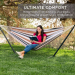 Portable camping steel stand hammock- Khaki