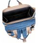 Portable folding crib/ Multi-functional Double Shoulder Baby Bag - blue