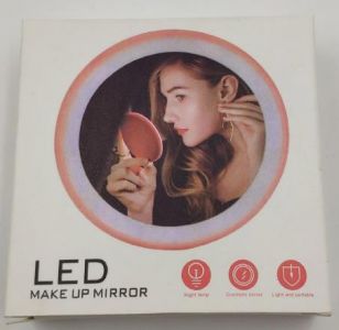 Portable Mirror with Light - Pink