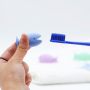 Portable Toothbrush head protector 7g - blue